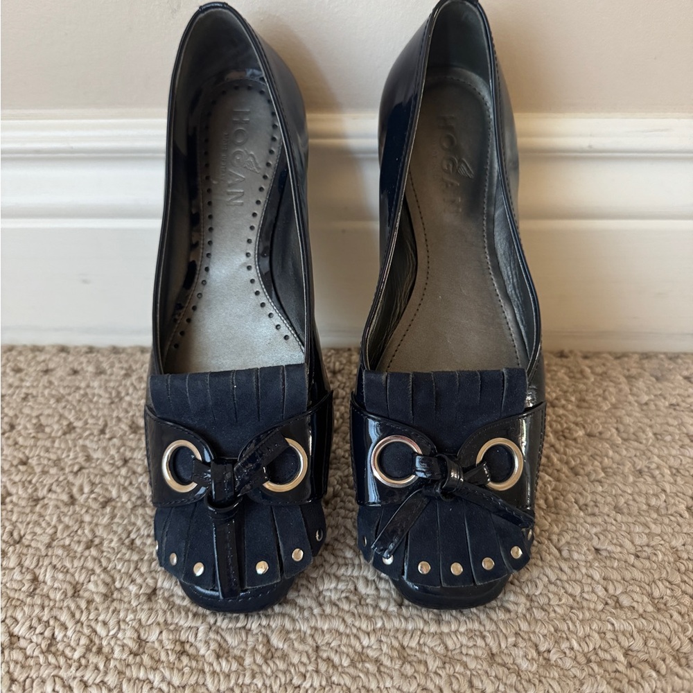 Hogan Women's Navy Flats